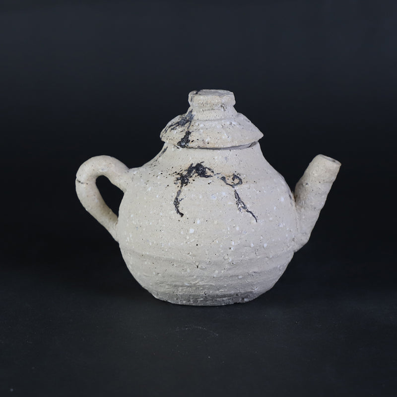 梶原靖元　作　紫香楽急須　No.105