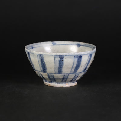 Yasumoto Kajiwara's Blue and White Ceramic Sake Cup No.65