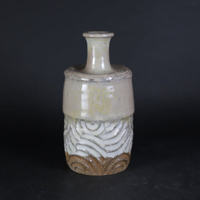 岡本作礼　作　斑唐津鎬徳利　No.29