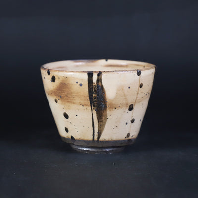 中里隆　作　唐津絵粉引蕎麦猪口