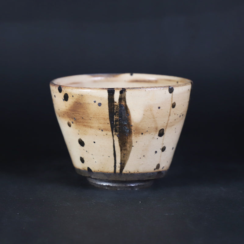 中里隆　作　唐津絵粉引蕎麦猪口