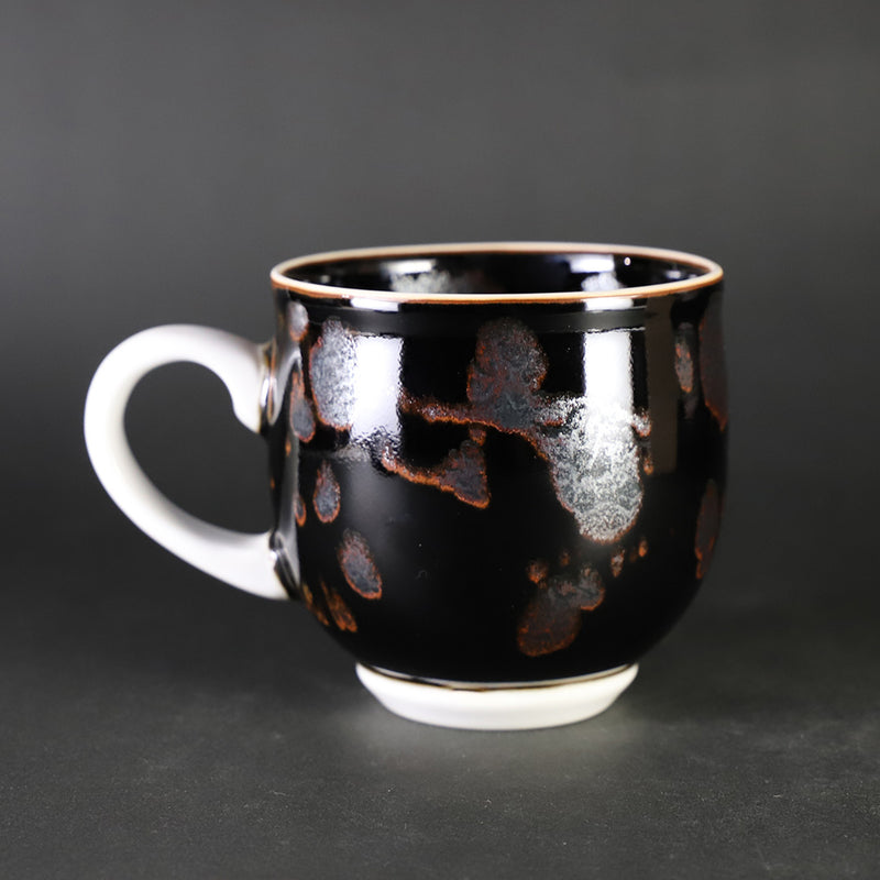 Yuki Inoue Tenmoku Silver Drop Mug Cup