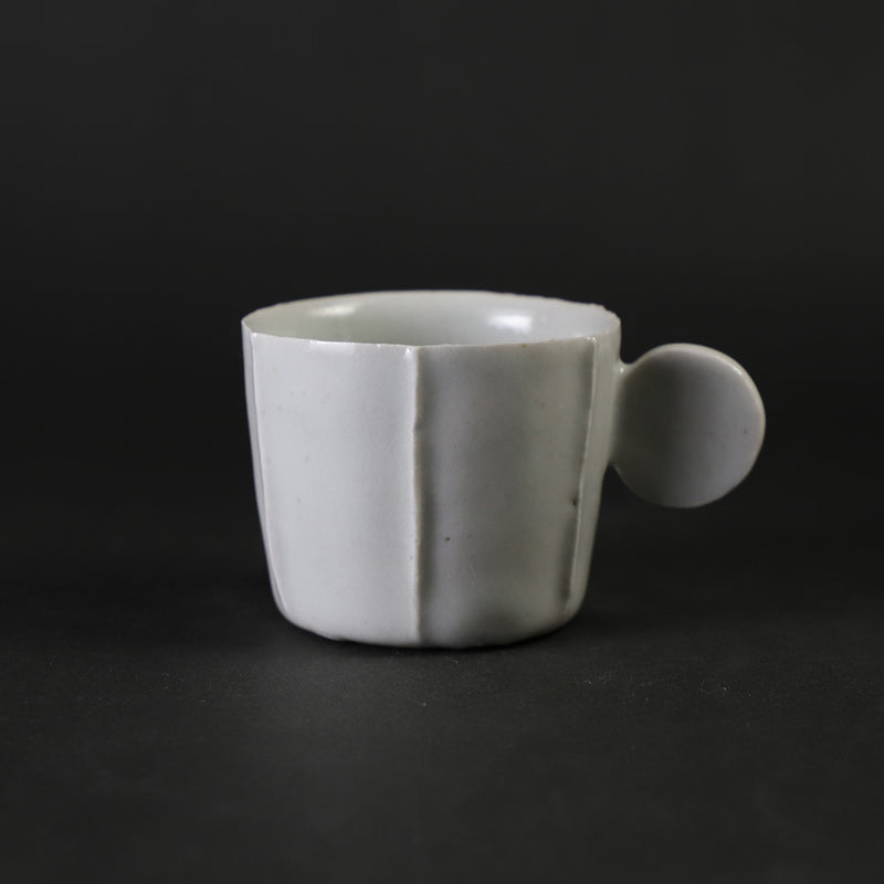 Soichiro Maruta white porcelain cup and saucer (small) 1