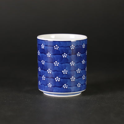 Gen-emon Kiln Plum blossom pattern peep-out sake cup
