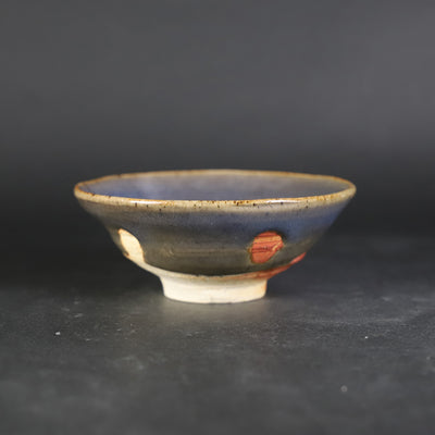 岡本作礼　作　唐津瑠璃釉ぐい呑　No.51