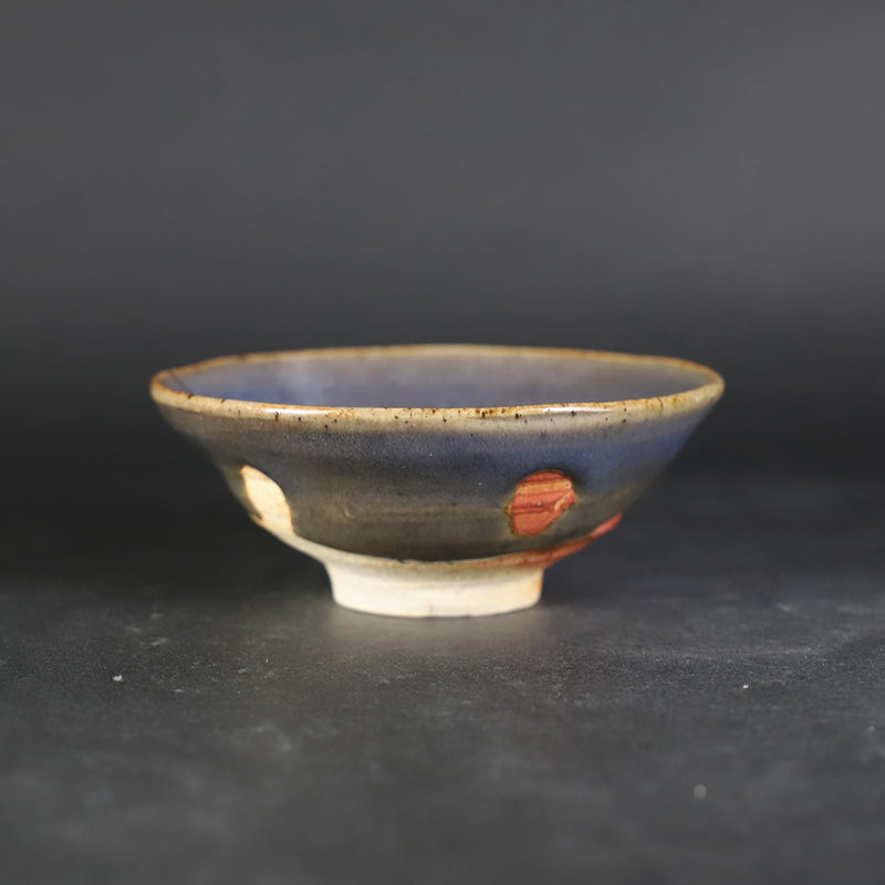 岡本作礼　作　唐津瑠璃釉ぐい呑　No.51