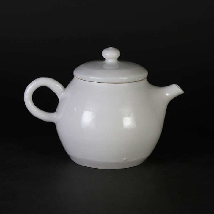 竹花正弘 作 白瓷茶銚 No.19 – ギャラリー一番館オンラインショップ