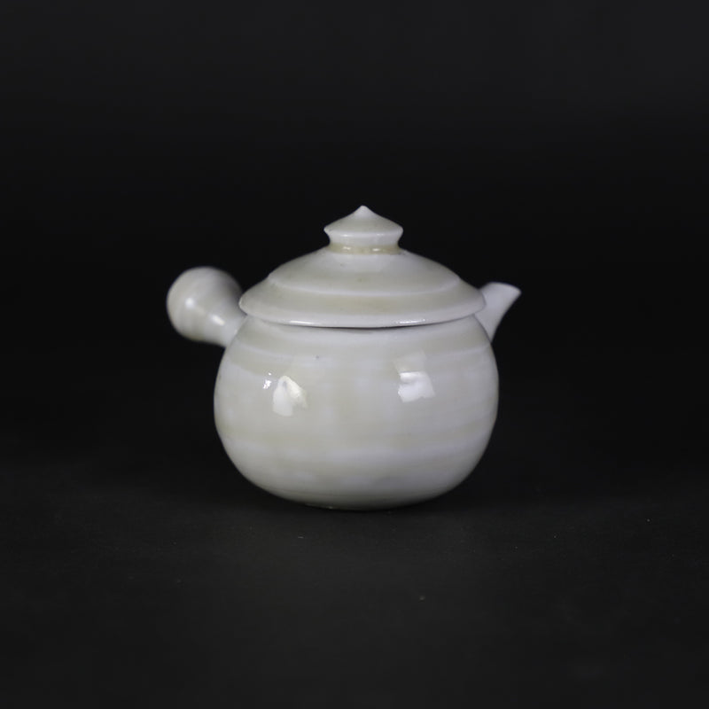 梶原靖元　作　素瓷急須　No.1