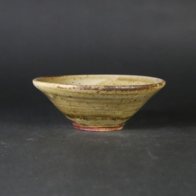 Ash-glazed sake cup by Takashi Nakazato