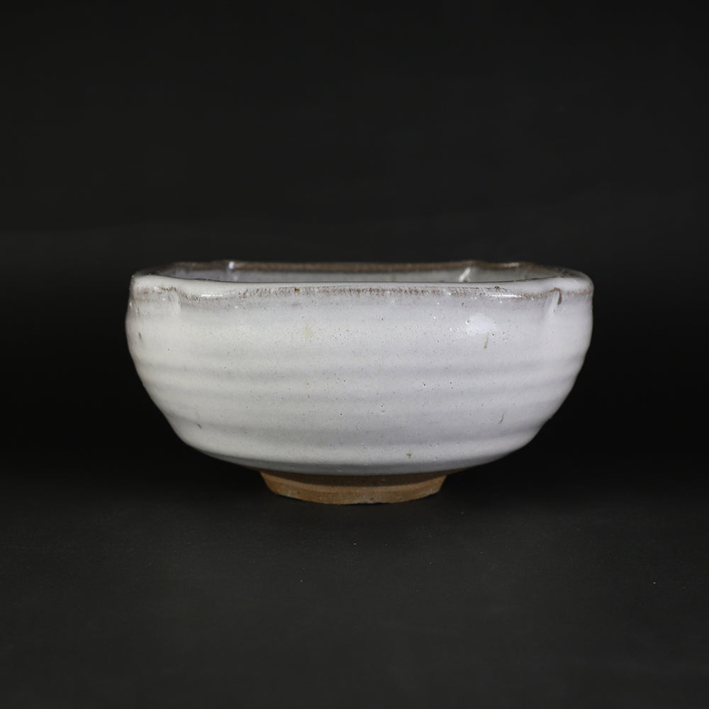 山本亮平『白瓷碗』初期伊万里 李朝 古唐津 黒高麗 オンギ くらわんか 山本亮平『白瓷陰刻小鉢』初期伊万里 李朝 古唐津 黒高麗 オンギ