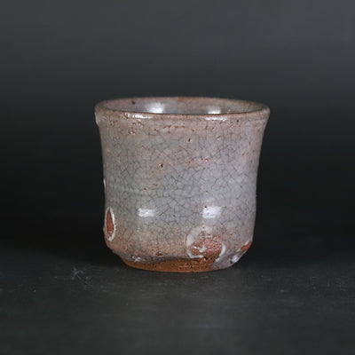 Painted Karatsu sake cup No.13 by Shintaro Uchimura