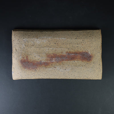 Karatsu ceramic tile by Kazusuke Fukuda