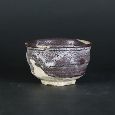 Shintaro Uchimura Gosho round black brush sake cup