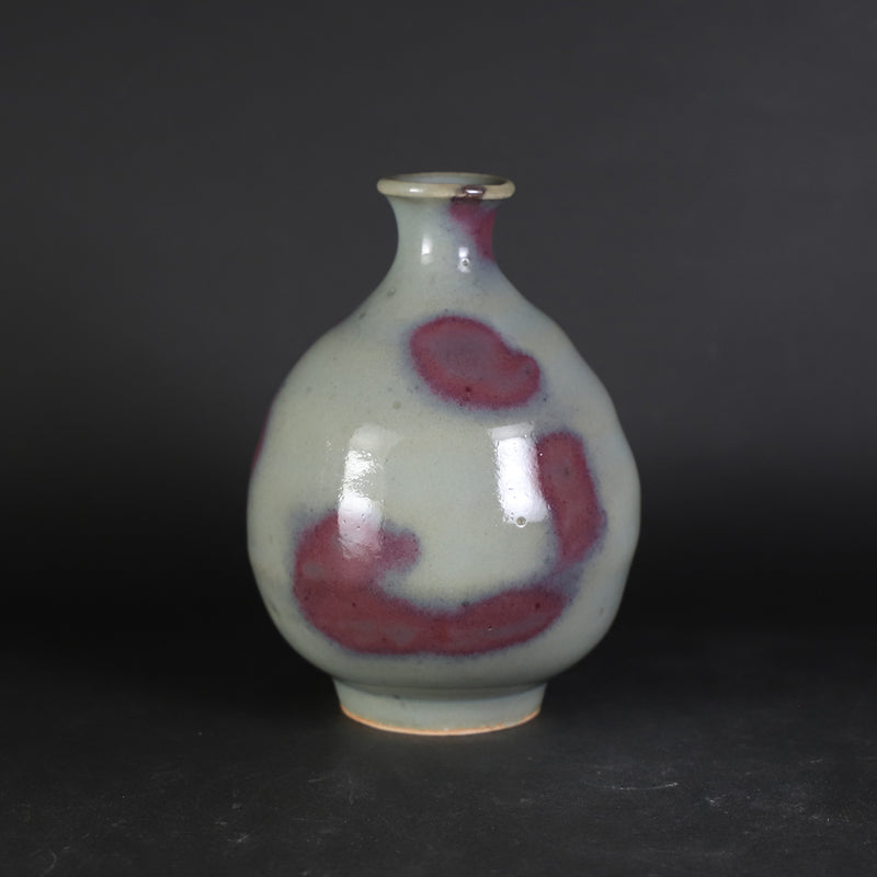 岡本作礼　作　唐津鈞窯徳利　No.25