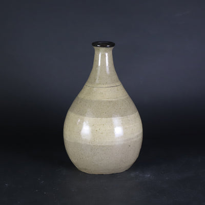 岡本修一　作　絵唐津刷毛目徳利　No.42