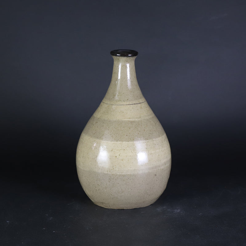 岡本修一　作　絵唐津刷毛目徳利　No.42