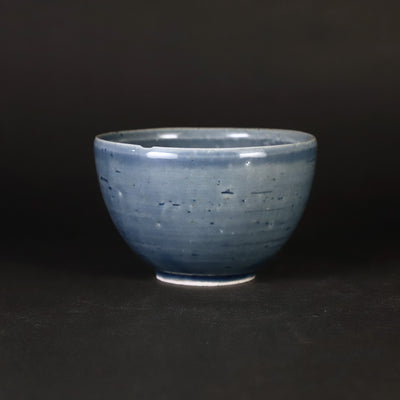 Small bowl with pale blue moon by Shingo Oka