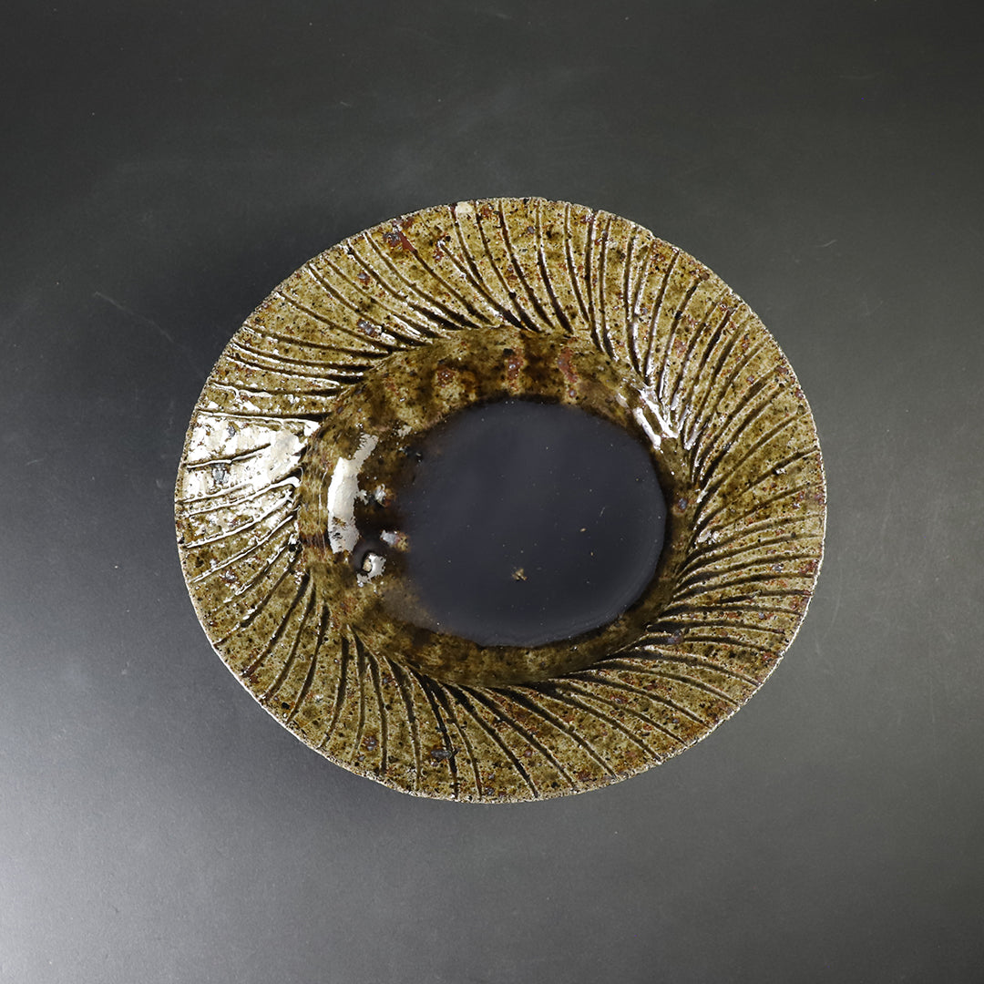 丸田雄 作 青唐津鎬沓向付 – ギャラリー一番館オンラインショップ