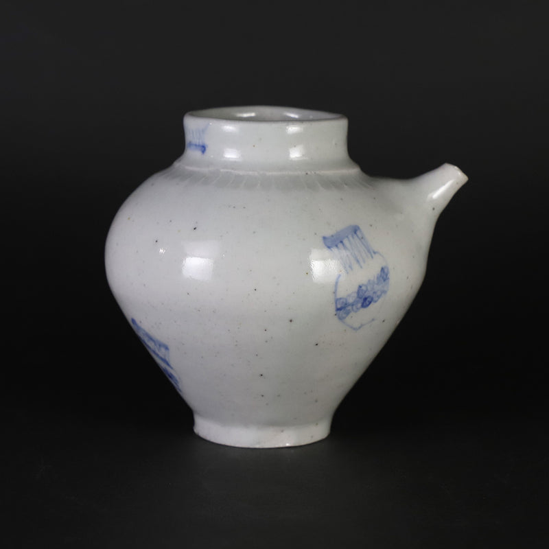 Blue and white porcelain vase by Maruta Soichi Gallery
