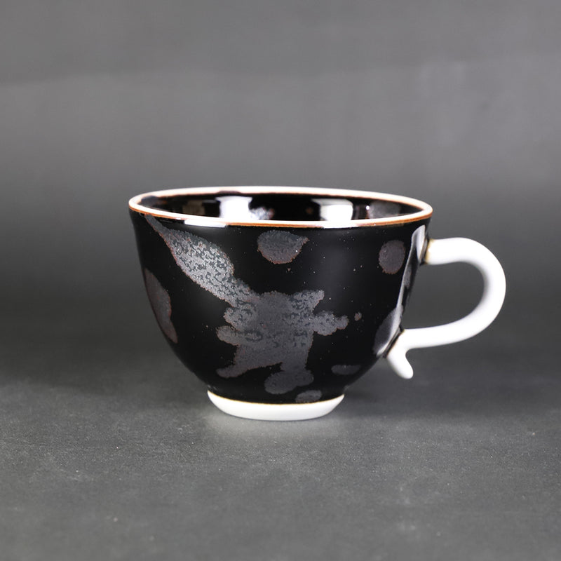 井上祐希 作 天目銀滴珈琲碗 – ギャラリー一番館オンラインショップ