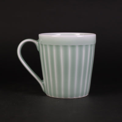 Kosengama Celadon Line Carved Mug