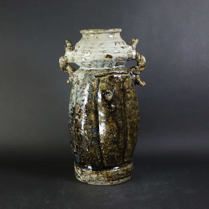 丸田宗彦 作 朝鮮唐津耳付花入 – ギャラリー一番館オンラインショップ