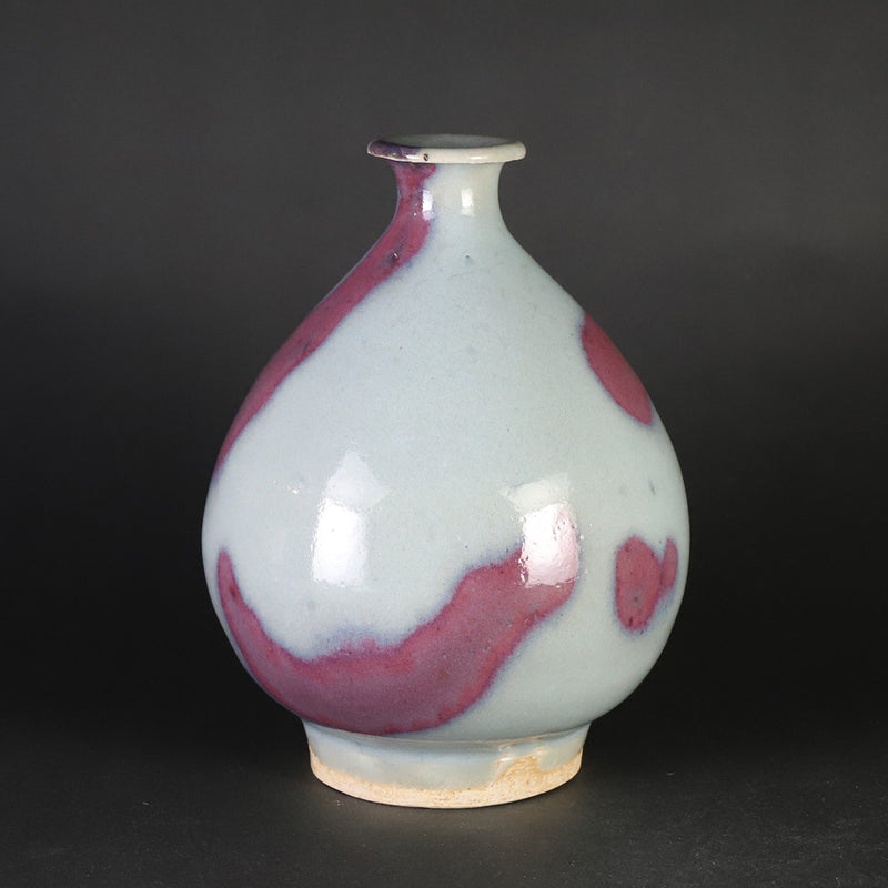 Karatsu Jun Kiln Sake Bottle by Sakurei Okamoto (No. 12)