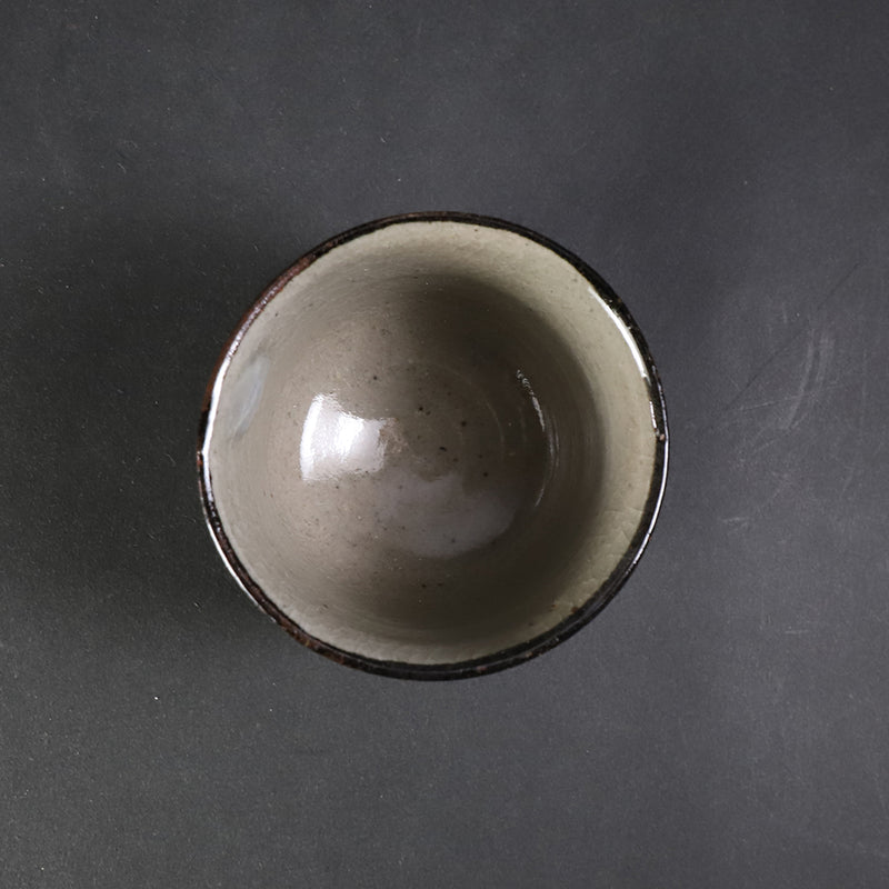 中里太亀　作　絵唐津ぐい呑