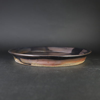 Yukiko Tsuchiya's Black Karatsu Plate 1