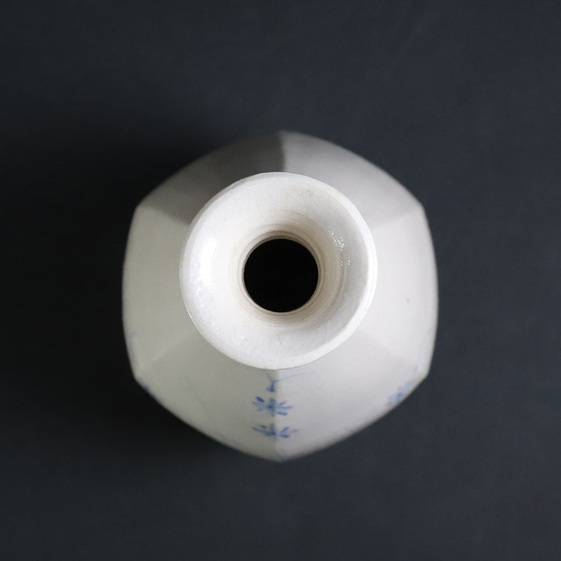 Autumn Grass Hand-Painted Sake Bottle by Shintaro Uchimura