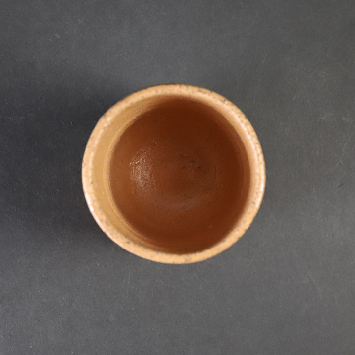 内村慎太郎 伊羅保片身替盃 ぐい呑 内村慎太郎 千種伊羅保たちぐい呑 [ Chigusa Irabo Tachi Guinomi by