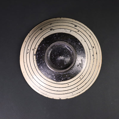 Kohiki Striked Plate by Nakazato Taki