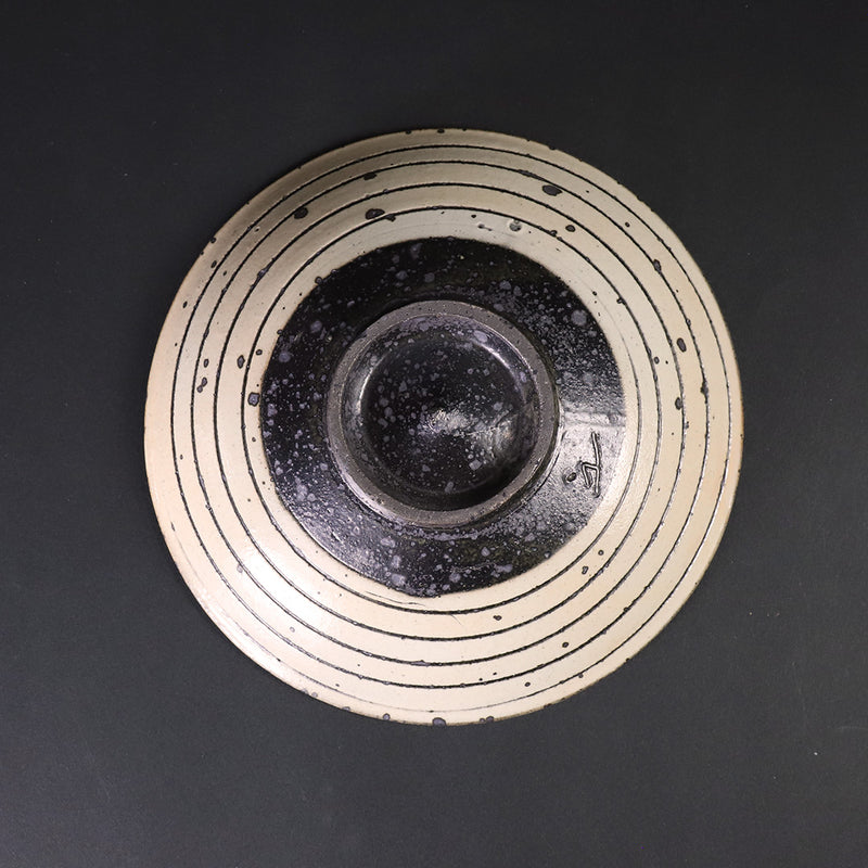 Kohiki Striked Plate by Nakazato Taki