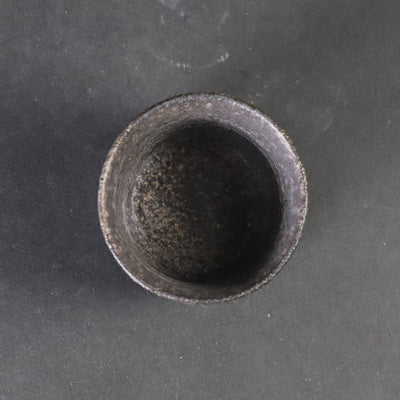 Yasumoto Kajiwara's Black Glazed Small Cup No.13