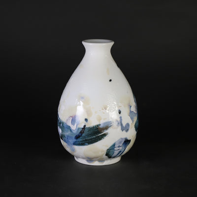 井上祐希　作　染釉滴徳利