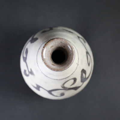 石井義久　作　絵刷毛目徳利　No.6