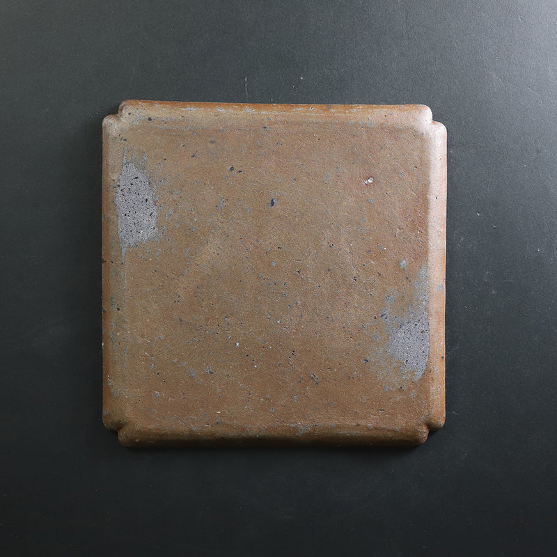 Set of black Karatsu arhat plates by Munehiko Maruta
