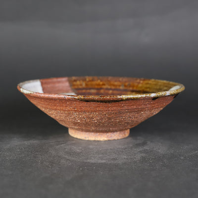 福田和祐　作　朝鮮唐津杓掛平小鉢