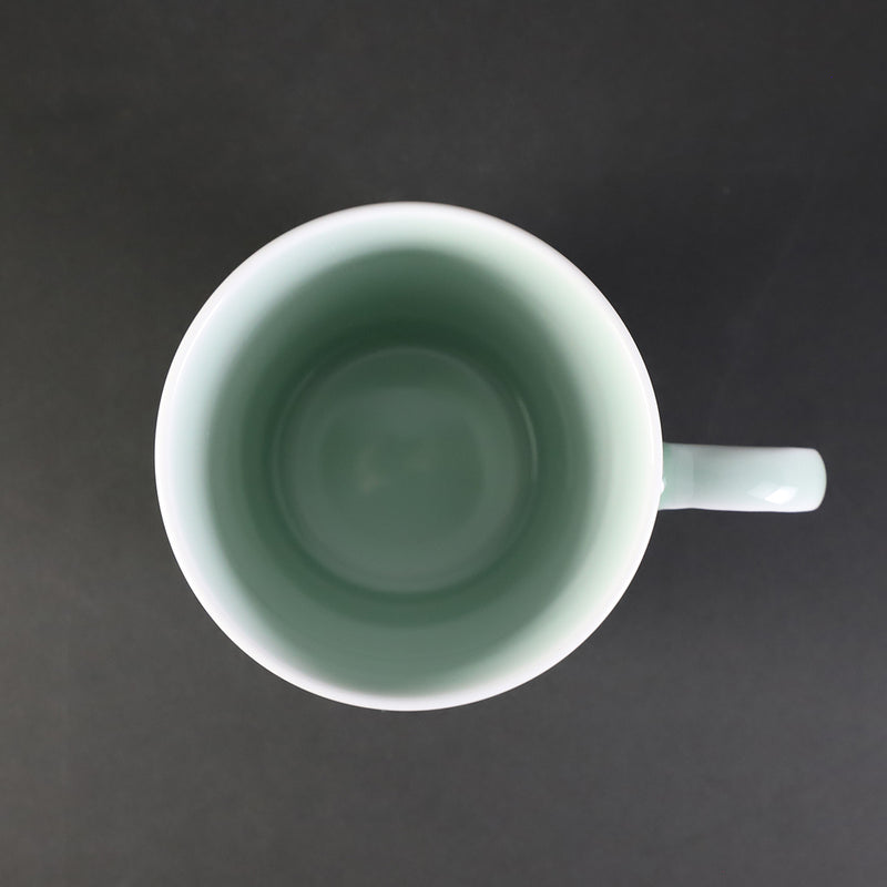 Tosengama plain celadon mug