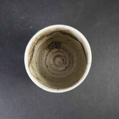 Suzu Green Tea Cup (Large) No.28 by Yasumoto Kajiwara