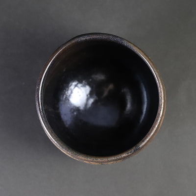 Taroemon Nakazato 14th Karatsu ink cloud scraped sake cup