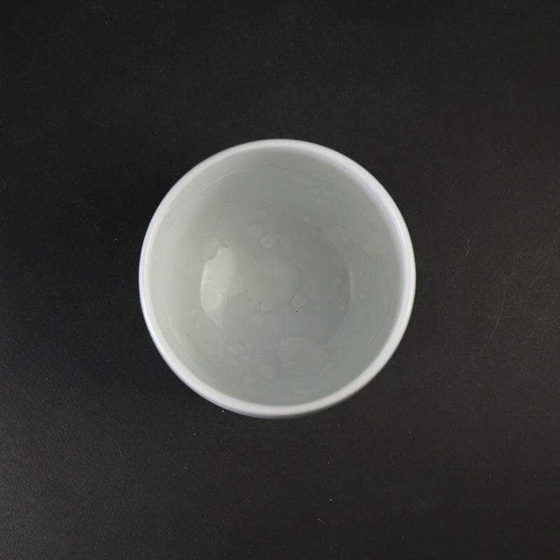 井上祐希　作　釉滴湯呑 white