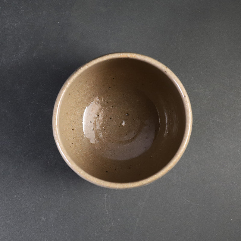 Nakazato Tarouemon Kiln Karatsu sake cup (large, painted Karatsu: Tori)