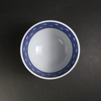源右衛門窯　染付梅地紋飯碗