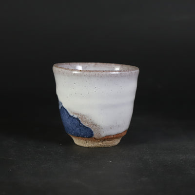 熊本千治　作　斑彩泥酒盃
