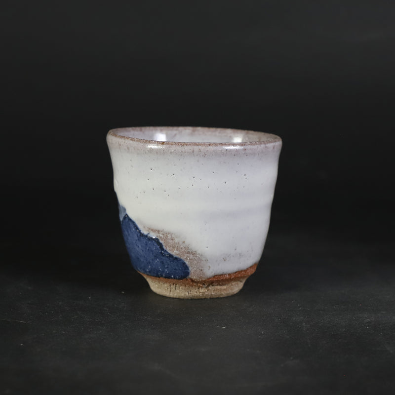 熊本千治　作　斑彩泥酒盃