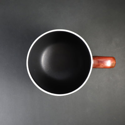 Yuki Inoue, colored glaze spotted mug cup / Black