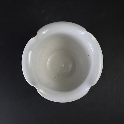White porcelain dish by Naoto Yano