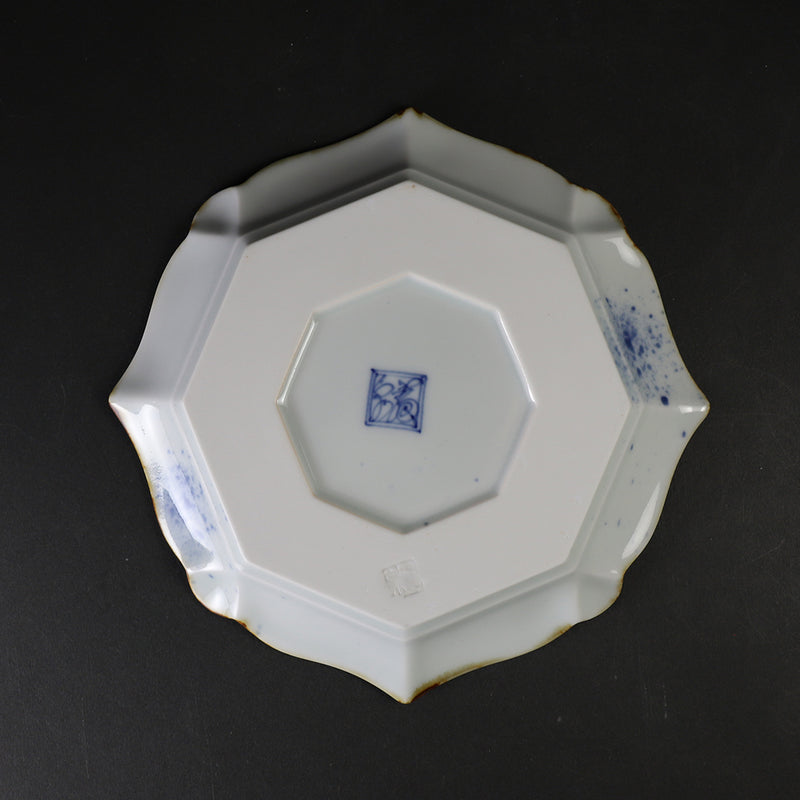 福泉窯　松竹梅輪花銘々皿