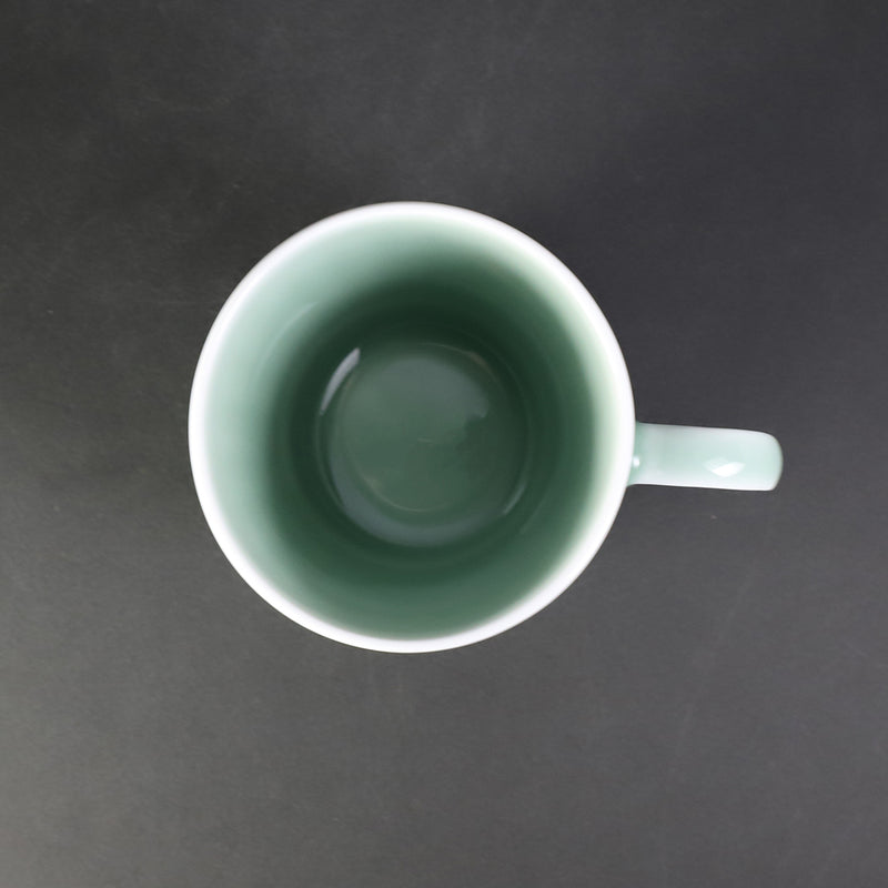 Kosengama Celadon Line Carved Mug